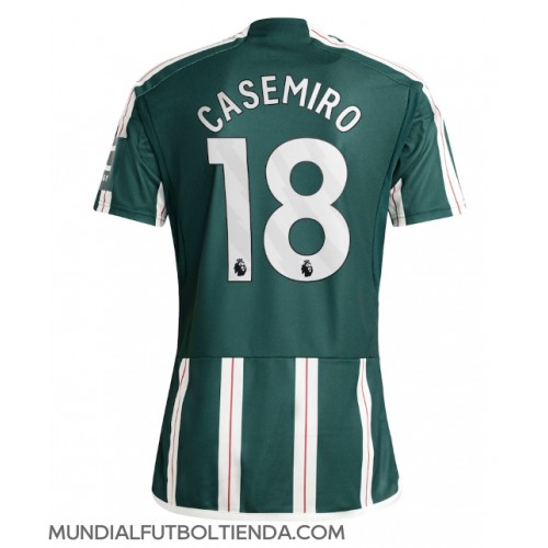 Camiseta Manchester United Casemiro #18 Segunda Equipación Replica 2023-24 mangas cortas